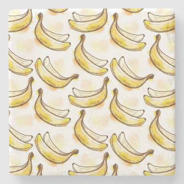 Pattern with banana stone coaster (Front)