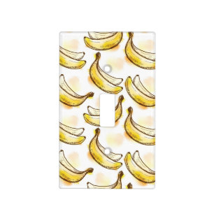 Pattern with banana switch plate covers