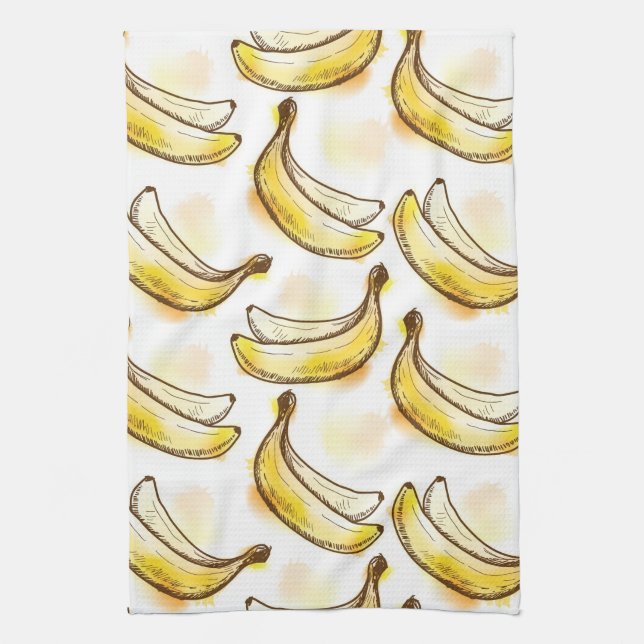 Pattern with banana tea towel (Vertical)