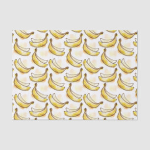 Pattern with banana tissue paper