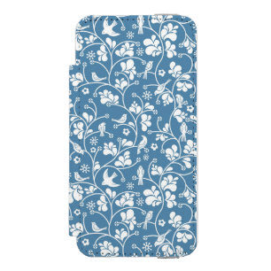 pattern with birds and plants ornament incipio watson™ iPhone 5 wallet case