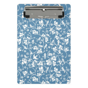 pattern with birds and plants ornament mini clipboard