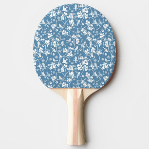 pattern with birds and plants ornament ping pong paddle