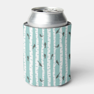 Pattern with birds and trees can cooler