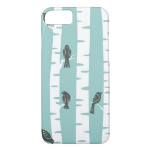 Pattern with birds and trees Case-Mate iPhone case