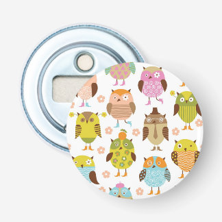 pattern with birds bottle opener