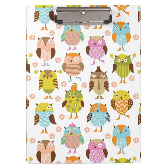 pattern with birds clipboard (Front)