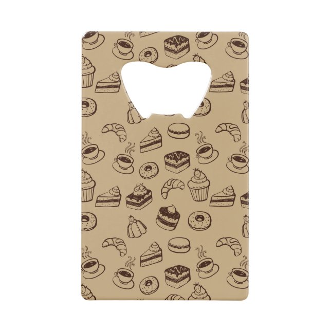 Pattern With Cakes, Desserts And Bakery (Front)