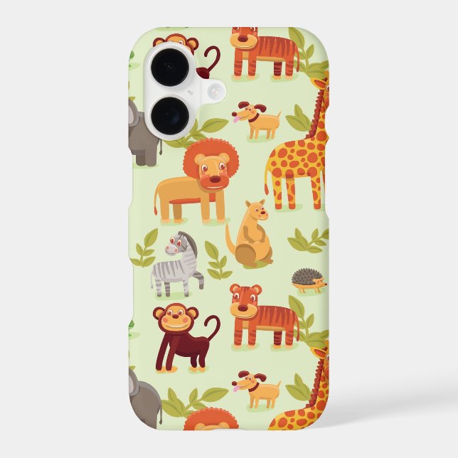Pattern With Cartoon Animals (Back)