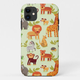 Pattern With Cartoon Animals Case-Mate iPhone Case
