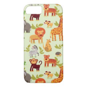 Pattern With Cartoon Animals Case-Mate iPhone Case