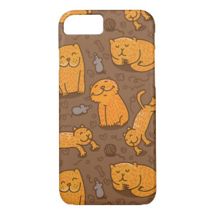Pattern With Cats Case-Mate iPhone Case