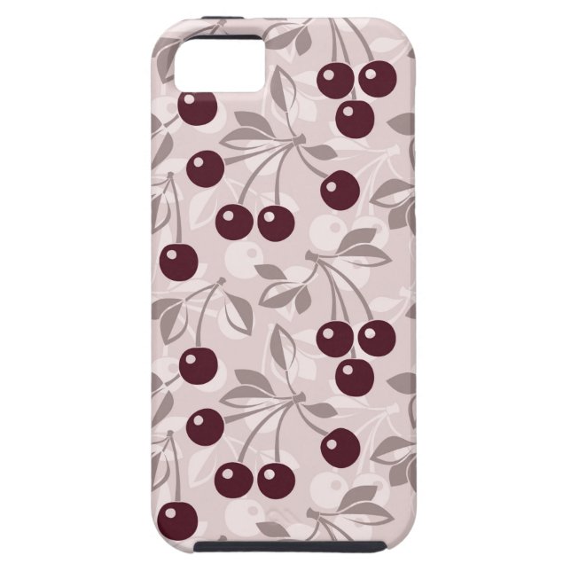 Pattern with Cherries 2 Case-Mate iPhone Case (Back)