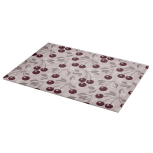 Pattern with Cherries 2 Cutting Board