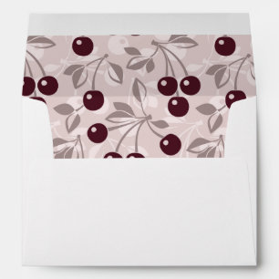 Pattern with Cherries 2 Envelopes