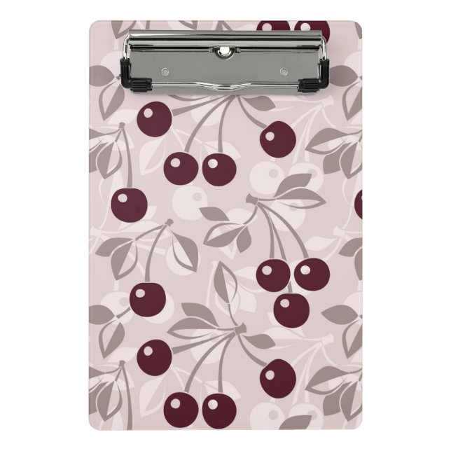 Pattern with Cherries 2 Mini Clipboard (Front)