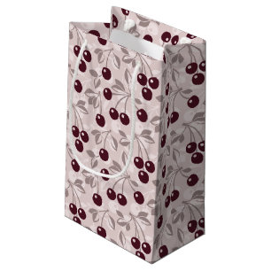 Pattern with Cherries 2 Small Gift Bag
