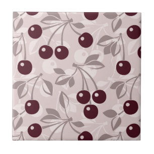 Pattern with Cherries 2 Tile