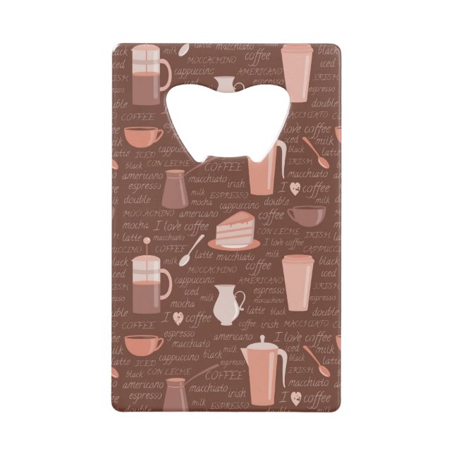 Pattern with coffee related elements (Front)