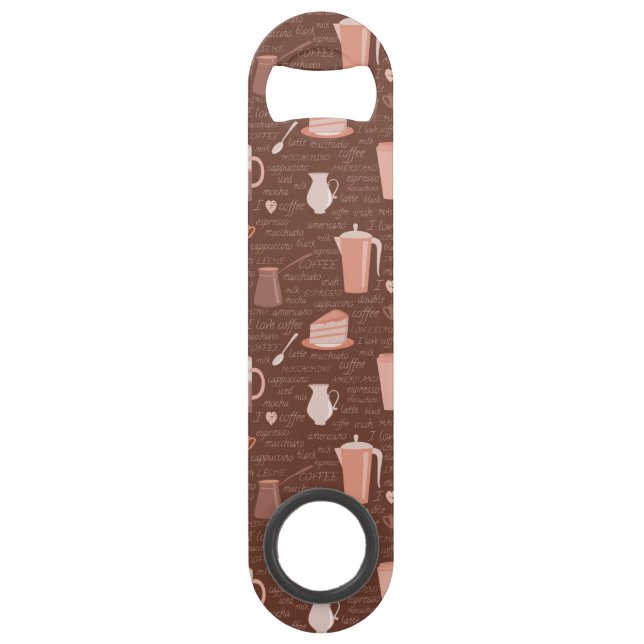 Pattern with coffee related elements (Front)