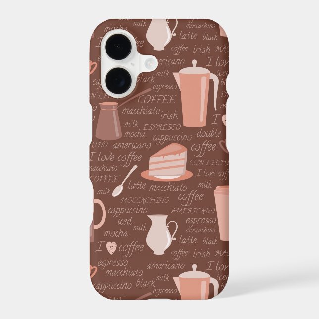 Pattern with coffee related elements (Back)