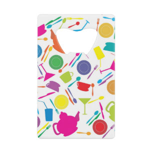 Pattern With Coloured Kitchen Stuff
