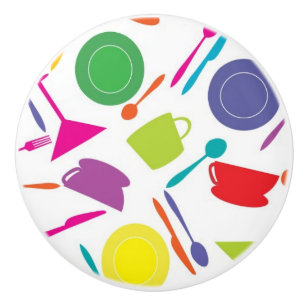 Pattern With Coloured Kitchen Stuff Ceramic Knob