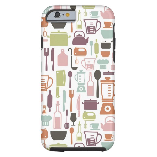 Pattern with colourful cooking icons Case-Mate iPhone case (Back)