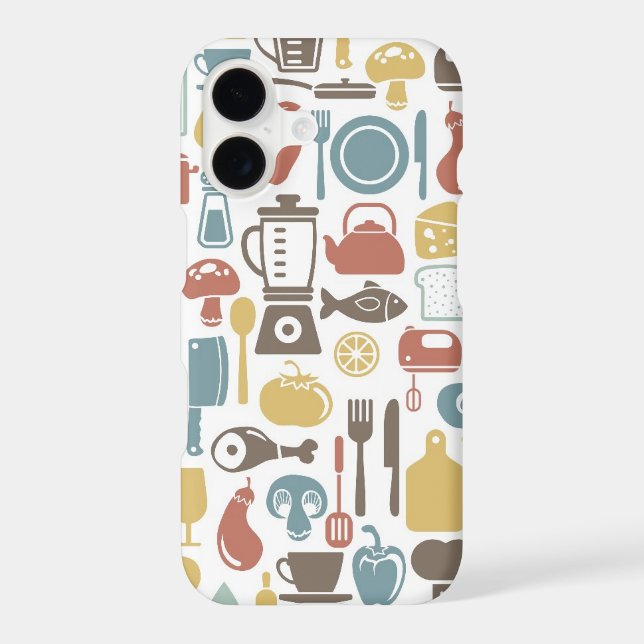 Pattern with cooking icons (Back)