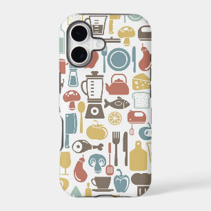 Pattern with cooking icons