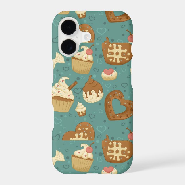 Pattern with cupcakes and candies (Back)