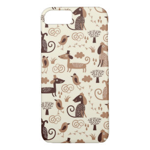 pattern with cute dogs Case-Mate iPhone case