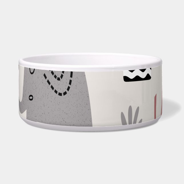 pattern with cute elephants and giraffes giant  (Front)