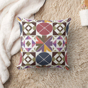 Pattern with different Geometric Shapes Cushion