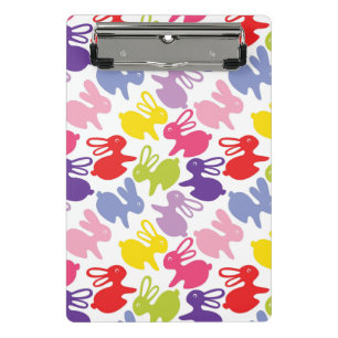 pattern with Easter rabbits Mini Clipboard