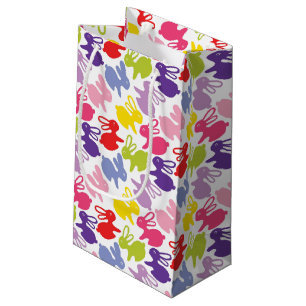 pattern with Easter rabbits Small Gift Bag
