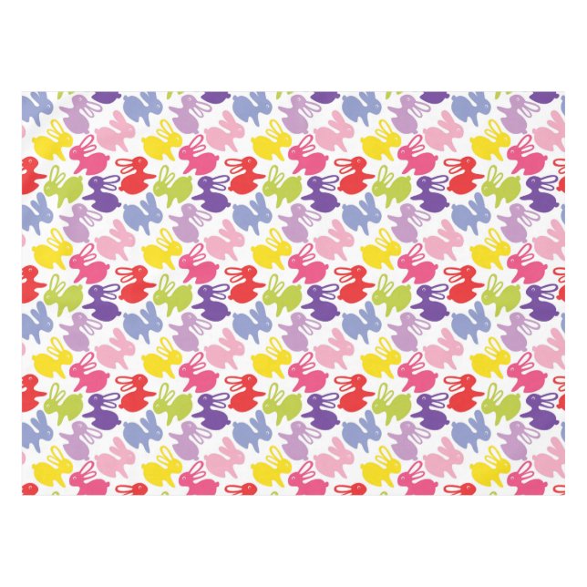 pattern with Easter rabbits Tablecloth (Front (Horizontal))