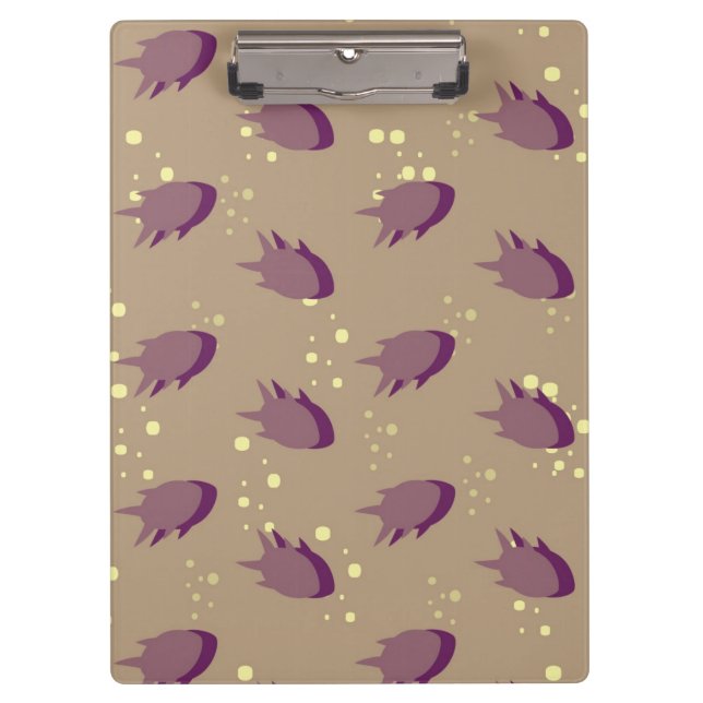 pattern with fish clipboard (Front)