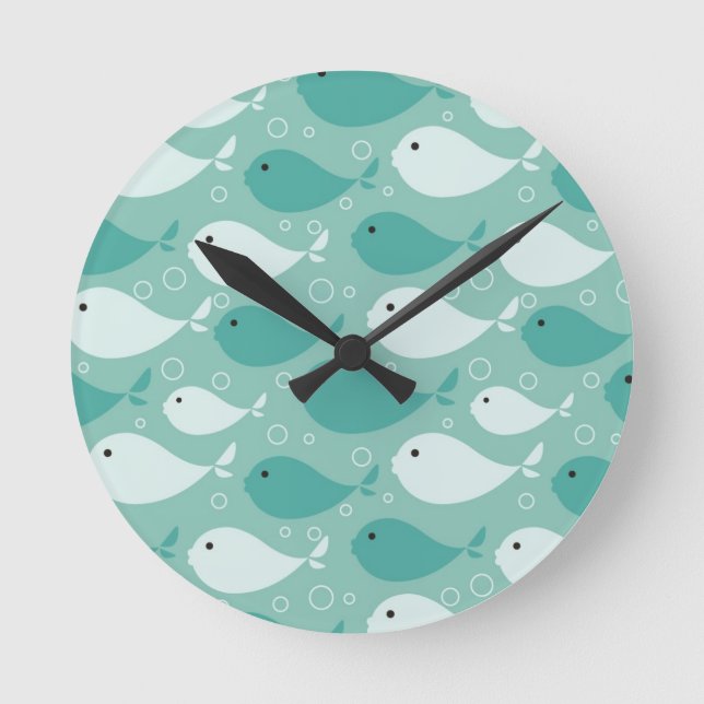 pattern with fish round clock (Front)