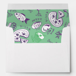 Pattern with Food Envelopes