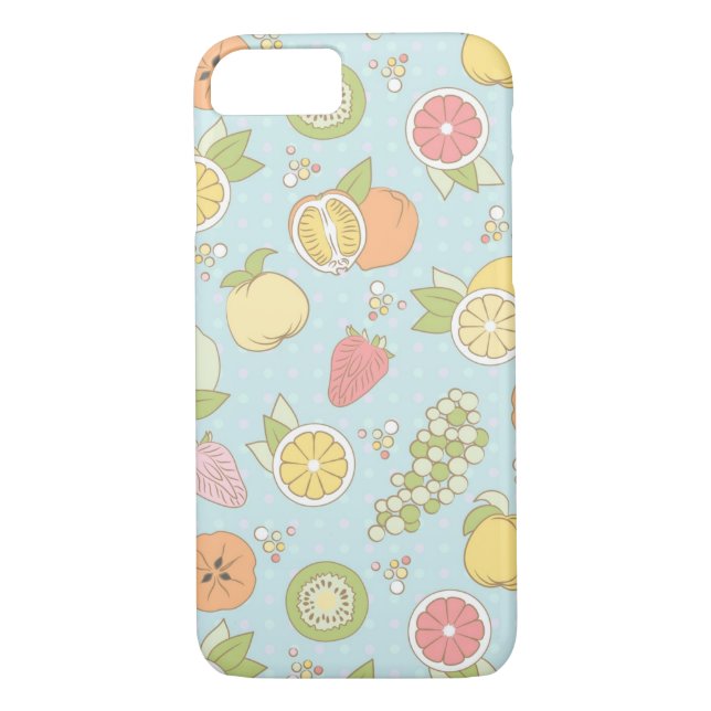 Pattern With Fruits And Berries Case-Mate iPhone Case (Back)