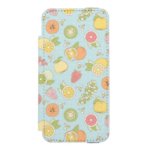 Pattern With Fruits And Berries Incipio Watson™ iPhone 5 Wallet Case