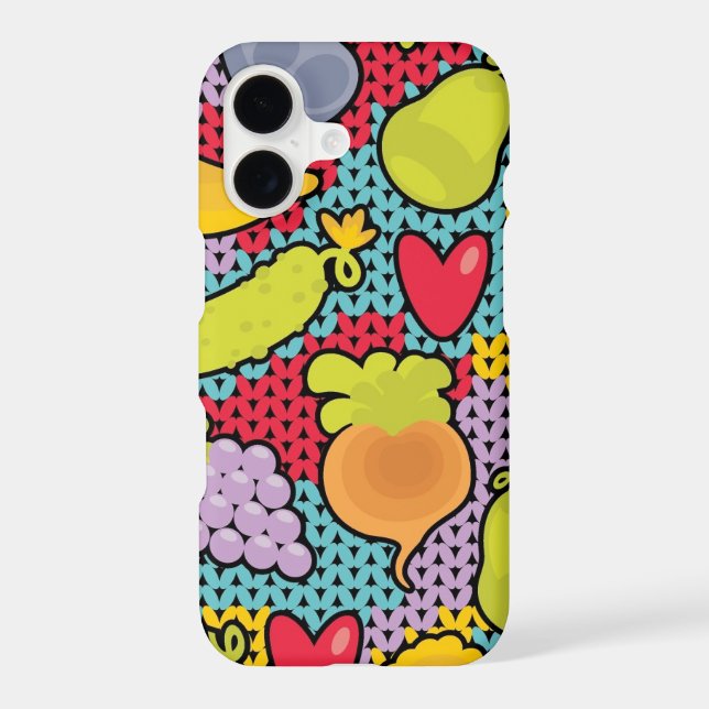 Pattern with fruits and vegetables (Back)
