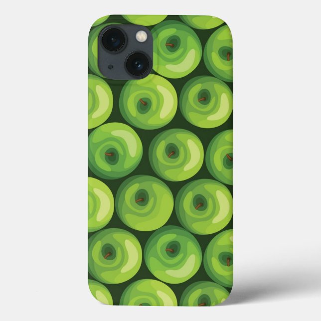 Pattern with Green Apples Case-Mate iPhone Case (Back)