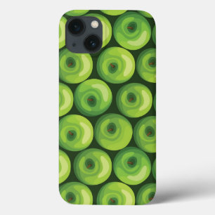 Pattern with Green Apples iPhone 13 Case