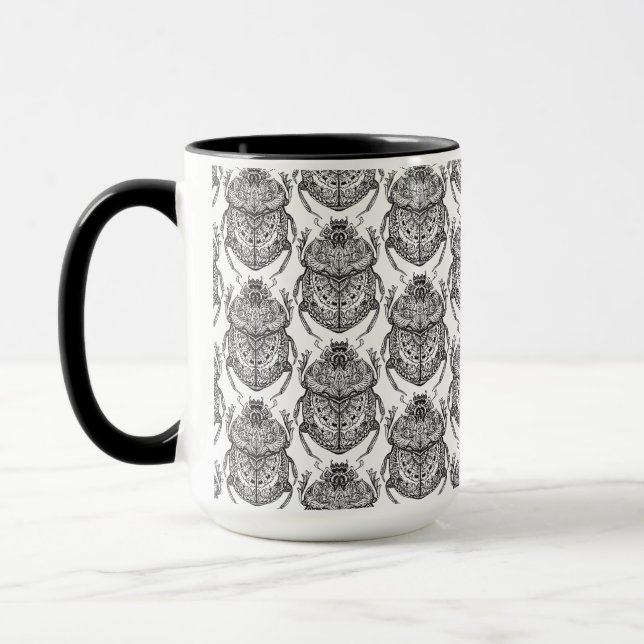 Pattern With Hand Doodle Mug (Left)