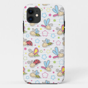 pattern with insects Case-Mate iPhone case