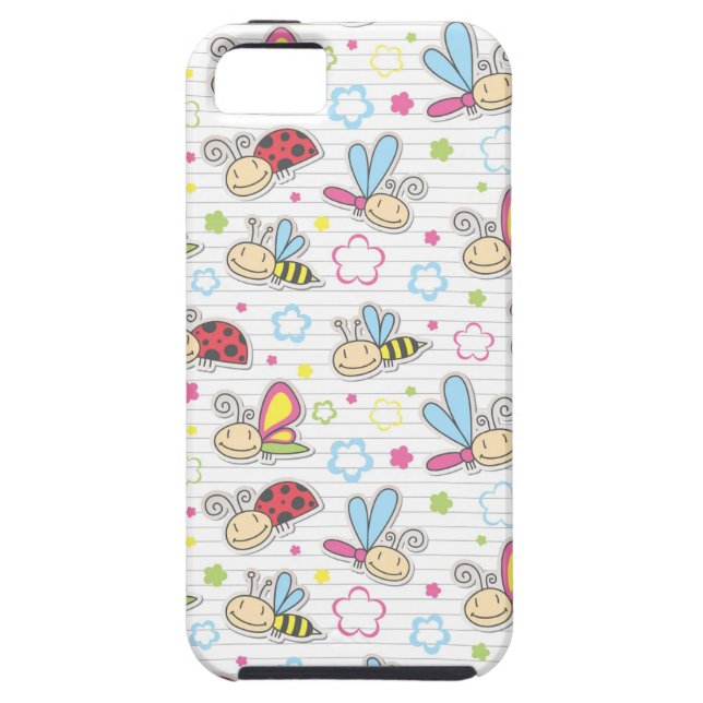 pattern with insects Case-Mate iPhone case (Back)