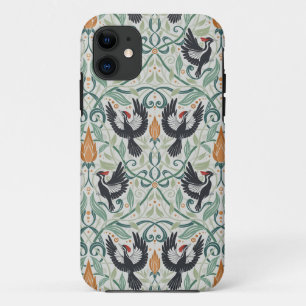 Pattern with Ivory-billed woodpeckers Case-Mate iPhone Case