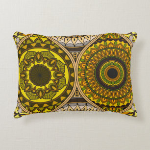 Pattern with mandalas. Vintage decorative elements Cushion